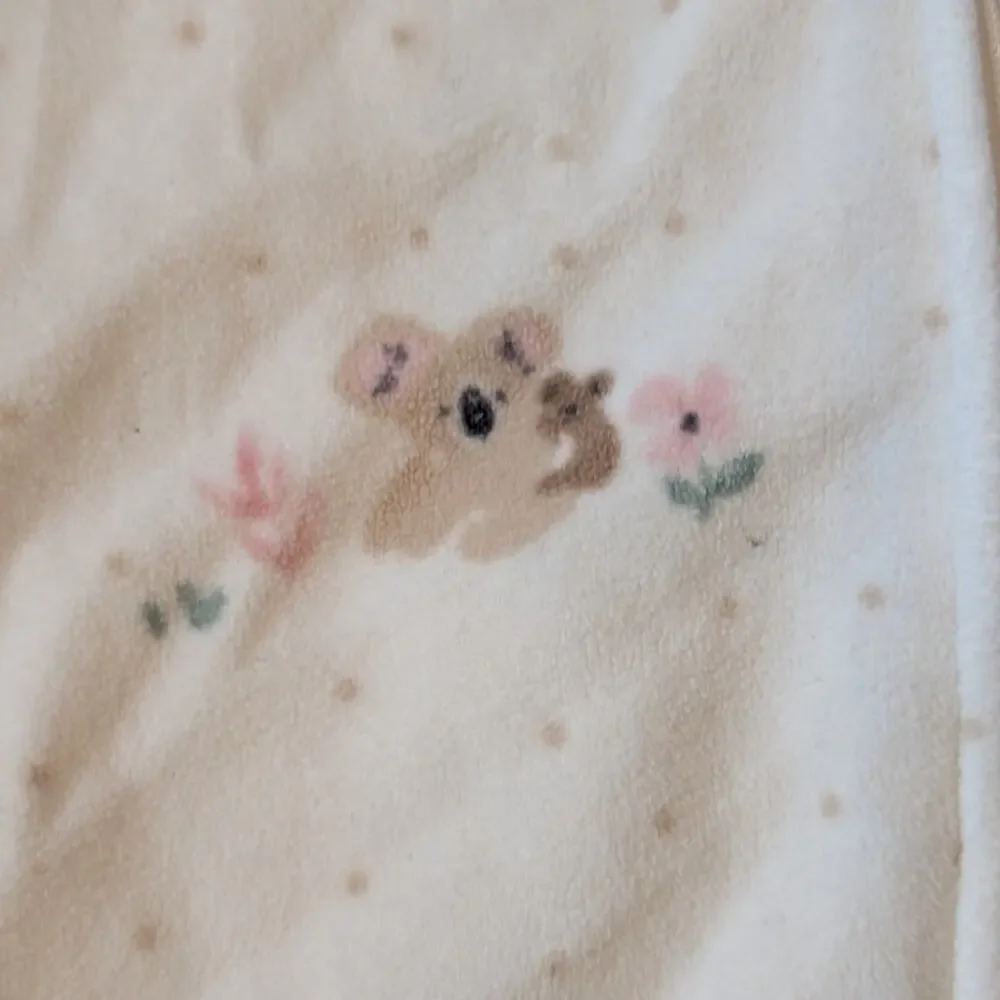 Cozy Carter's Girls 6-9M Fleece Koala Floral Sleep Sack